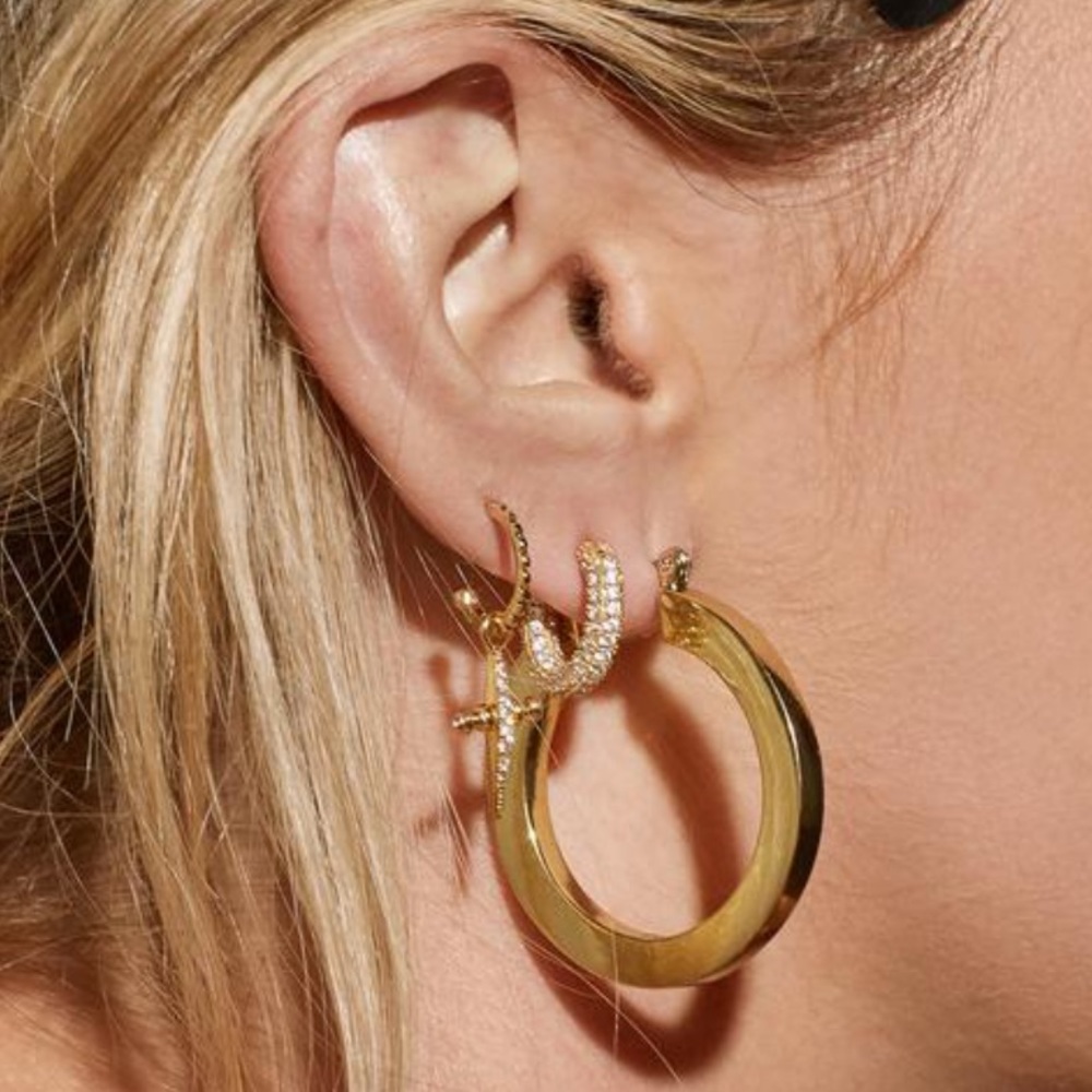 Luv AJ Celine Hoops Gold